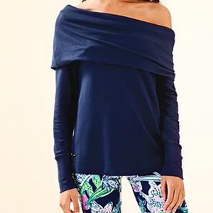 LILLY PULITZER Belinda One-shoulder Pullover